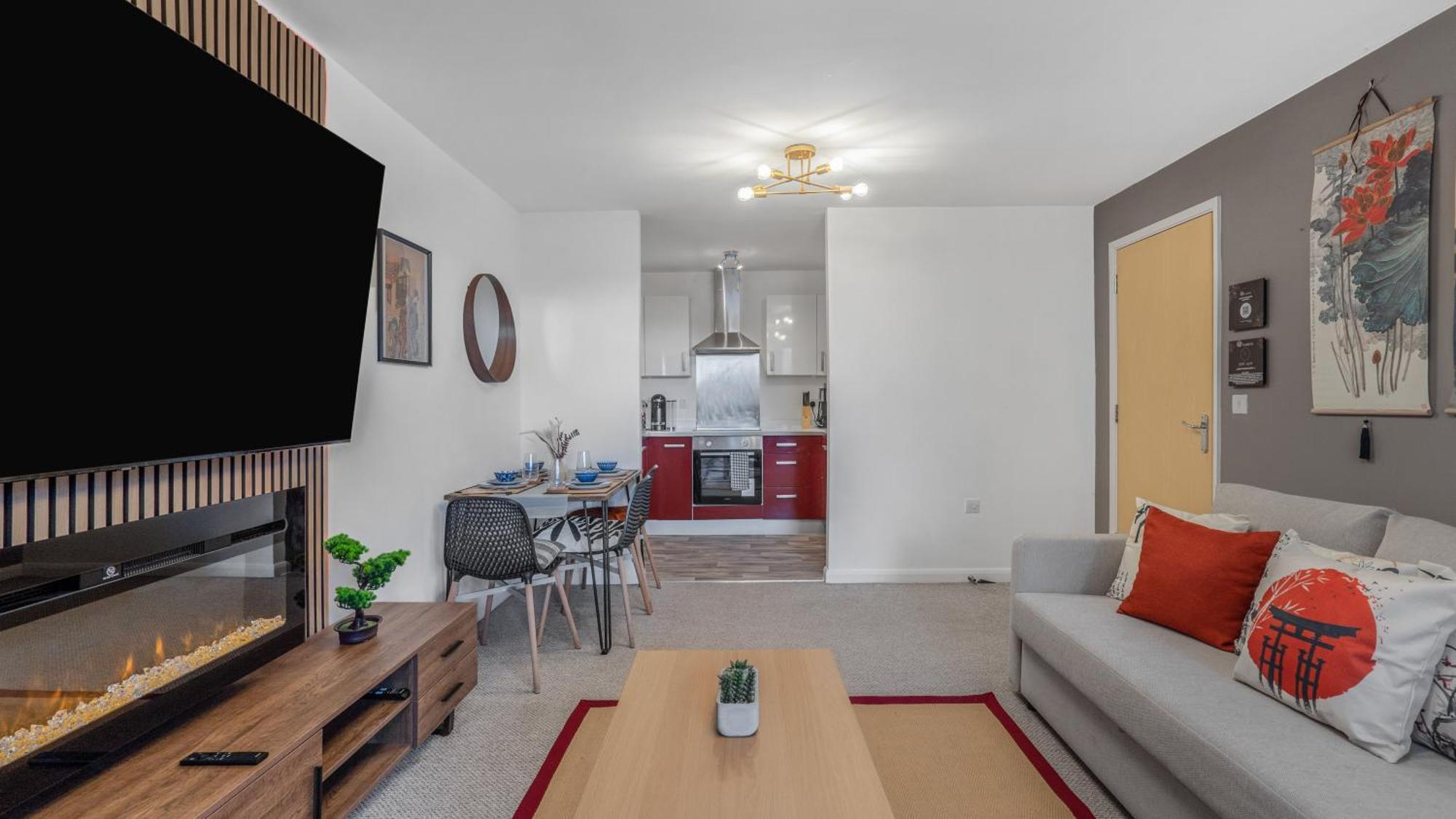 Japanese Suite 2Bed 2Bath, Free Park, Netfix, 75 Inch Tv, Games - City Centre- Maihom Birmingham Extérieur photo
